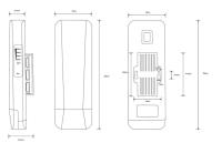 VİDEOPARK 5G/900MBPS (DIŞ ORTAM ACCESS POİNT 5KM) VP-5800CPE Noktadan Noktaya Aktarıcı TEKLİ